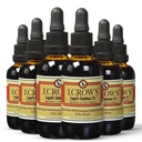 JROW 'S ® Lugol roztok jódu 2% 2 oz (6 lahví) - Premium jód & kalium iodid Liquid, gluten &, Alkohol- Free Natural Brine Extract, No Expiration