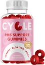 PMS Relief Gummies CLAS124; Hormon Balance, Bloating, Hormonal Acne & Mood Swing Support CLAS124; Period Support Vitamíny pro ženy CLAS124; Vegan Gummy dodatek s Chasteberry CLAS124; Dong Quai, CLASberry, & Vitamin B6