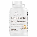 Gentle Calm Sleep Formule s hořčíkem, L- Theanine, Melatonin, GABA, 5-Htp CLAS124; Sleep Aid CLAS124; Non- GMO - 60 Kapsle