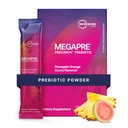Mikrobiomové laboratoře MegaPre Prebiotic Fiber Powder for Women, Men & Kids - Předdávkování Prebiotic Fiber Doplněk Prášek s klinicky testované oligosacharidy - Ananas Orange Guava (30 Drink Packets)