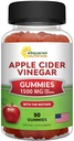 aSquared Nutrition Apple Cider Ocet Gummies - 1500mg s Matkou - 90 ACV Gummies w / Vitamin B6 & B12, kyselina listová - Veganský Gummy dodatek Alternativa k kapsle pilulky & drink
