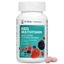 Dr. Berg Děti Žvýkací Multivitaminy (NENÍ Sweeced w / Sugar) - Denní Multivitamin pro děti, který obsahuje 20 Nutrients & Trace Mineral Complex - Smíšené Berry Žvýkací vitamíny pro děti - Red Wafers
