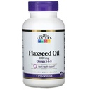 21. století Flaxseed Oil 1000mg Softgels 120 Počet (3 balení)