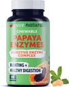 Yuve Natural Papaya Digestive Enzymes - Sugar- Free Chewable Candies - Promotes Better Digestion - Zácpa & Bloating Aid, Detox, Leaky Gut Relief & Gas Relief - Vegan, Non- GMO, gluten- Free - 90ct