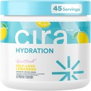 Cira Hydration Powder x Alicia McCarvell 's Electrolyte Drink Mix s Himalayan Salt for Dehydratation Relief and Recovery - Self Love Lemonade, 45 Servings