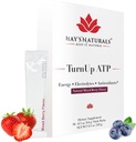 Hay 's Naturals Turn Up ATP - 30 Packets CLAS124; Sugar- Free Energy Drink Mix, Pure ATP, B-Vitamíny, Electrolytes & Purenergy CLAS124; 5g Carb CLAS124; Muscle Recovery CLAS124; MixBerry Flavor