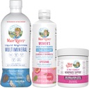 MaryRuth Organics Ženy MultivitaminLustriva růst vlasů, Menopauza Podpora, & Denní tekutý multiminerální, 3- balení Bundle pro podporu vlasů, kůže zdraví, imunitní podpora, Gut zdraví, a spánková podpora