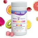 Magnesium Citrate Gummies - Sugar- Free, Vegan a Non- GMO pro lepší spánek a relaxaci - No Cukr Alkohol - Hořčík Dodatek pro dospělé, dospívající a děti - Tropické ovoce - 240 Žvýkačky