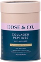 DOSE & CO. Čisté kolagenové peptidy pro vlasy, kůži a nehty, bez příchutí - 10oz prášek dodatek