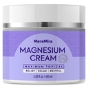 Magnesium- krém na spaní a svalovou úlevu: Topical Night Calming & Deep Relaxation Lotion - Restless Cramps Leg & Joint Care Lotion - Levandule 3.38 Fl. Oz.