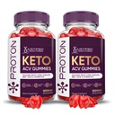 Odůvodněné laboratoře (2 Pack Protein Proton Keto ACV Gummies Advanced Formule 1000MG Proton Boost Vyrobeno s Pomegranate Beet Juice Powder B12 Vegan Non GMO 120 Gummys