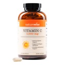 NatureWise Vitamin C 1000mg Kapsle - Extra síla Vegan Vitamin C pro denní antioxidant a imunitní podporu - Non- GMO, USA vyráběné - 360 Kapsle [360- Day Supply]