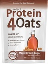 Pescience Protein4Oats, Powder to make Amazing Tasting Protein Oatmead, with Whey and Casein, gluten Free, Maple Brown Sugar, 12 Serving