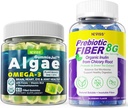 Vegan Omega 3 Gummies 1000mg + Prebiotická Fiber Gummies pro dospělé 8g