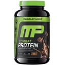 MusclePharm Combat Protein Powder, Chocolate Milk Flavor, Fuels Muscles for Productive Workouts, 5 Protein zdroje včetně syrovátkového proteinu izolát & vaječný albumin, gluten zdarma, 2 LB, 24 Služeb
