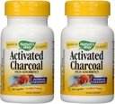 Přírodní způsob aktivace Charcoal High Adsorbency - 100 Kapsle 2 balení
