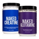 Naked Pure Micronized Creatin Monohydrát 100 Servings + 200 Servings Pure L- glutamin Bundle: Vegan, Non- GMO, gluten Free. Minimalizovat svalový rozklad & Zlepšit proteinové syntézy. Nic umělého