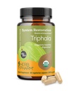 Herb Pharm USDA Organic Triphala Kapsle 124; Cleansing & Detoxification Support & Digestive Health Support With Amla, Haritaki & Bibhitaki, FAIRWILD ® Certified Capsle 124; 60 Vegan Kapsle, Až 30 Day Supply *