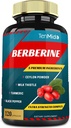 Berberine Extract Kapsle, 4 měsíce Dodávka & Ceylon, Mléčné thistle, Kurkuma, Black Pepper current 124; Imunitní funkce Podpory, Hmotnost Management Doplňky