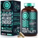 Plodnost doplňky pro muže Prenatal vitamin - Maca Root, Ashwagandha, zink, Plus Naturals - Koncepce pro muže plodnost Vitamíny a mužské plodnosti Supplements - 120 Caps pro 2 měsíce