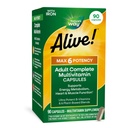 Příroda žije! Max6 Potency Adult Multivitamin, se železem, Vitamíny A, C, E & B-Vitamíny včetně Methylovaný B12 & Folát, podporuje energetický metabolismus *, 90 Kapsle (Balení květen Vary)