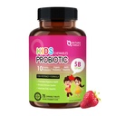 NATURE TARGET Děti Probiotický Žvýkačka, 5 miliard CFU Probiotika + Prebiotika pro věky 3 +, Probiotika pro stravovací zdraví, Imunitní podpora a apetit Booster, Přírodní jahodové aroma, 75 Služební