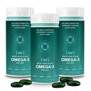 Iwi Omega-3, 90 Softgels (90 Služeb), Vegan Plant- Based Algae Omega 3 s EPA + DHA, Whole- Body Support Dieteal Supplement, Krill & Fish Oil Alternative, No Fishy Aftachute