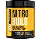 Jacked Factory Nitrofresh Build Pre Workout with Creatine for Muscle Building - Con Cret Creatine Powder & elevaTP for Intense Energy, Powerful Pumps, & Endless Endurance - 30 Služeb, Arctic White