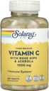 SOLARAY Časované uvolnění vitaminu C s Rose HIPS & Acerola, 1000 mg, 250 tablet
