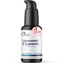 Design pro zdraví Liposomal B Supreme - Liquid B vitamin complex with Superior Absorption - Folát, Vitamin B12, B6, Biotin, TMG + More - Oral Delivery Pump with Citrus Flavor (50 Servings / 1.7oz)