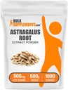 Bulksupplements.com Astragalus Extract Powder - Astragalus Root Powder, Herbal Supplement - Vegan & gluten Free, 500mg na Serving, 500g (1,1 lbs) (Balení po 1)