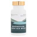 Nutritional Roots - Magnesium + Irský Moss - 350mg Magnesium Glycinate & Organic Irish Sea Moss - Esenciální minerální látky - Podporuje zdraví srdce a kostí - Dietní dodatek - 30 Služeb - 60 Kapsle