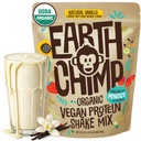 PowChimp Organic Vegan Protein Powder - s probiotiky - non GMO, mléčné výrobky zdarma, nesyrovátka, rostlinný protein prášek pro ženy a muže, gluten zdarma - 26 Služeb 32 Oz (Vanilla)