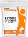 BulkSupplements.com L-Lysin Powder - Lysinový dodatek, esenciální aminokyselina, pro imunitní podporu - Gluten Free, 1g per Serving, 100g (3.5 oz) (balení po 1)