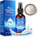 Spray hořčíku, čistý hořčík olej pro nohy, 100% přírodní a organické magnézium postřikovací skleněná láhev, snadno absorbovatelné a používat, Topický sprej hořčíku (2 Fl Oz, balení po 1)
