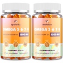Omega-7 Sea Buckthorn Oil Gummies, Omega 3 6 7 9 Doplněk pro ženy, Flaxseed Oil, Vitamíny E, A & Probiotika - Kůže, Oko & Sucho, Heřmánkový Flavor - 120 Gumy