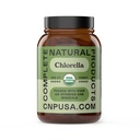 Kompletní přírodní produkty Ekologické Chlorella Kapsle, 500mg, 100ct, Čistá zelená řasy Superfood, Detox & Imunitní podpora, Vitamin B12 & Chlorofyl Bohatá, Plant- based, Vegan, Non- GMO