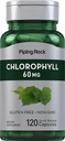 Piping Rock Chlorofyl Kapsle 124; 60 mg CIR 124; 120 pilulky 124; doplněk pro ženy a muže 124; z Mulberry Leaf 124; Non- GMO, gluten zdarma