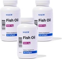 MAJOR Omega33 Fish Oil - Rybí olej dodatek 1000mg - 100 Softgels (3-Pack)