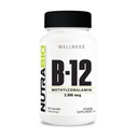 NutraBio Methyl B-12 doplněk vitamínu, 2000mcg - Promotes Cellular Health and Wellness, 90 Zeleninové kapsle