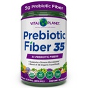 Vital Planet - Fiber 35 Powder Diverse Fiber Dodatek pro dietní podporu a příležitostné zácpy s 35 Prebiotická vlákna a 35 Organic Superfoods udržet Bowel Regularity, 6.77 oz