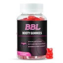 BBL Gummies pro ženy Butt Growth, 60 Počet, Bear Shape Booty Gummies pro Enhance Curvy Tělo, Butt Boost Vitamin Gummies pro větší Butt Fast, Vegan Weiner Gummies