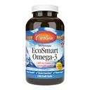 Carlson - EcoSmart Omega-3, 1000 mg Omega-3s, Udržitelný zdroj, Zdraví srdce, Mozková funkce a Vize Podpora, Lemon, 180 Softgels