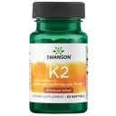 Swanson Natural Vitamin K2 (Menachinone- 7 z Natto) 50 mcg 30 Sgels (1 balení)