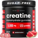 NutraChamps 120 Creatine Gummies for Men & Women - 5g Cukr Free Chewable Creatin Monohydrát Gummies - Podporuje protein Syntéza, Muscle Recovery & Workout Performance