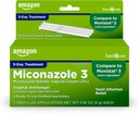 Basic Care Miconazole Nitrát Vaginální krém (4 Procento), 3denní kvasinková infekce Léčba žen, 0,18 unce - 3 počet (balení po 1)
