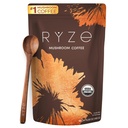 Ryze SUPERFOODS Houba Káva USDA Organic s 6 Adaptogenní houby a MCT Oil, USA Grown Instant Coffee for Better Energy, Focus, Digestion, Imunity with Lions Mane & Turkey Tail, 30 porcí