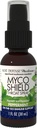 Hostitelská obrana MycoShield Krční sprej - Imunitní podpora zdraví - Dietní houba dodatek s Chaga, Reishi, Turecko Ocas & More - On-The- Imunitní podpora - Peppermint, 1 fl oz (71 Služeb) *