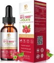 Lukaree Vitamin B12 Sublingvální kapky Vegan B12 Vitamíny Liquid- Full Spectrum- Methylkobalamin, Adenosyl & Hydroxy B12, for Energy, Focus, Mood & Imunitary Support - 2 měsíce dodávky, 2 fl oz