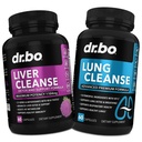 Dr. BO Játra Cleanse & Lung Support Pills - Bylinné čisticí prostředky pro podporu jater & Lung zdraví